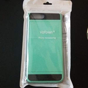 Mint Green iPhone 7Plus Card Slot Case